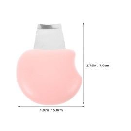 NOLITOY Beauty Instrument Scraper Scrubber for Face and Skin Blackheads Remover for Face Pore Scraper for Face Facial Spatula Face Scrubber Exfoliator Lip Exfoliator Plastic Pink