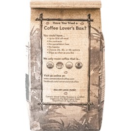 Camano Island Coffee Roasters Decaf Espresso Blend, Ground 1lb, Fresh Dark Roast Swiss Water Processed, USDA Organic, Fairly Traded, Shade Grown Top 1% Arabica, Sweet Molasses, Mixed Berry Flavor