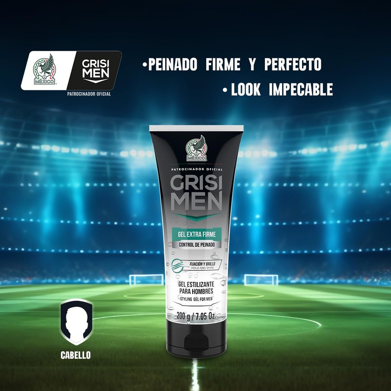 Grisi Men, Gel estilizante Extra Firme para hombre | 200