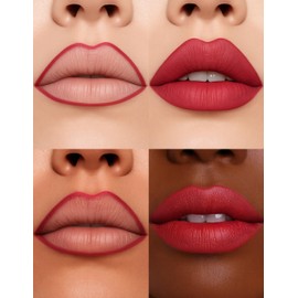 Erinde Lip Stain Marker, Matte Bright Rose Brown Lip Liner Stain Pen, Highly Pigmented Long-Lasting Wear Transfer-Proof Lip Liner Contour Lip Tint Waterproof Lipstain, 04