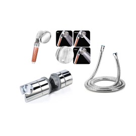 Shower Head with Hose 1.5 m Holder, Filtration Shower Head Ion Filter Hand Shower 200% High Pressure 30% Water Saving for Dry Skin & Hair