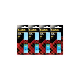Scotch Removable Restickable Glue Stick, .49oz, Repositionable Stick, 4 Pack