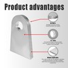 4-Pack Heavy-Duty Weld-On Shock Tabs,Universal Mounting Brackets with 1/2" Center