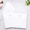 50 PCS/Pack Square Envelopes, Euro Flap White Envelopes