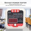 Fydun Socket Tester, LCD Digital Display, Phase Detector, Ground Wire,