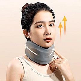 Neck protector, neck cushion, correct posture, student, office worker, support bar, traction device Gray L