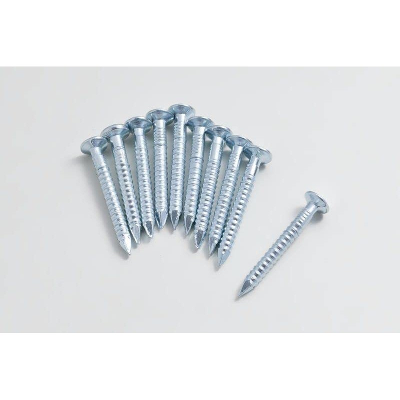 4mm x 70mm Brigt Zinc Steel Anchor Nails Ring Shank