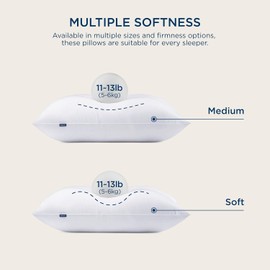 Bedsure Pillows Queen Size Set of 2 - Soft Bed Pillows for Sleeping 2 Pack, Fluffy and Supportive, Hotel Quality, Original Down Alternative Filling for Side, Back Sleepers