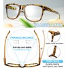 MARE AZZURO Big Frame Reading Glasses Men Square Readers 1.00