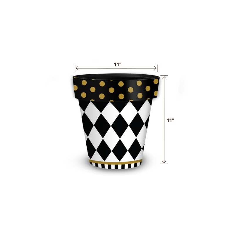 Briarwood Lane Checkerboard Medium Planter