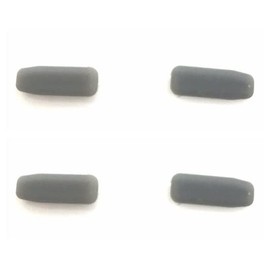 ExactFitt Replacement Silicon Rubber Nose Pads Buds for IC! IC Berlin Eye Prescription Glass Eyeglasses Frames (Grey - 2 Pairs)