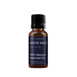 Mystic Moments White Sage Essential Oil 10 ml - Pure & Natural Oil for Diffusers, Aromatherapy and Massage Mixtures Vegan GMO Free