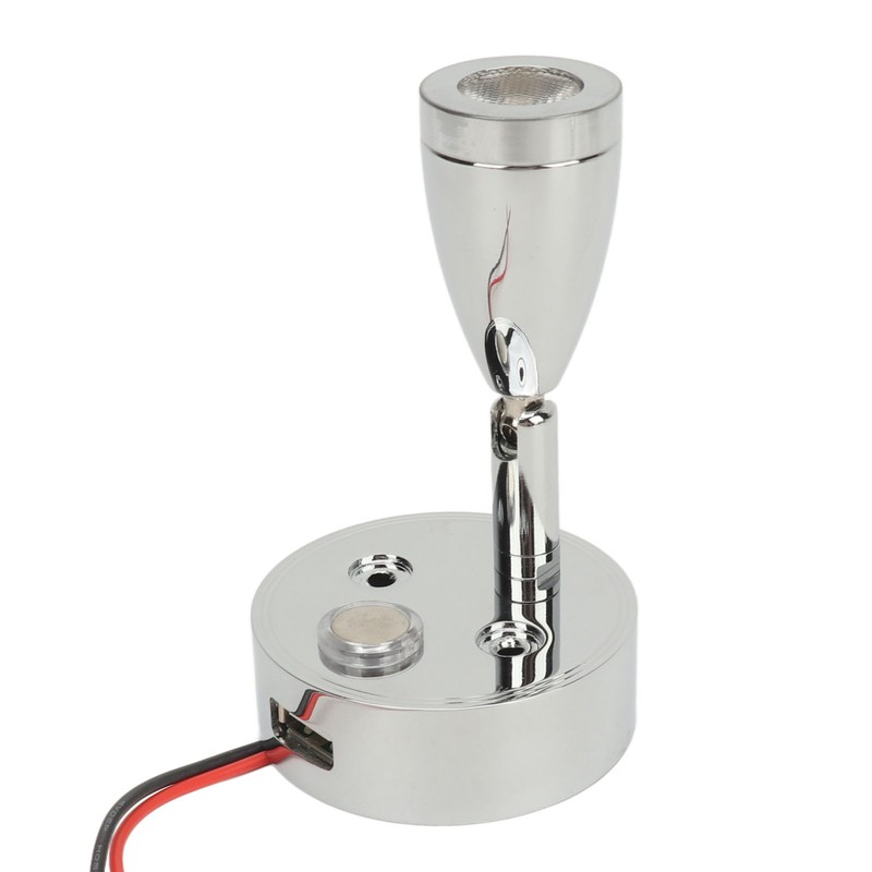 DC 10‑30V RV Reading Lamp Touch Control Adjustable Brightness Interior