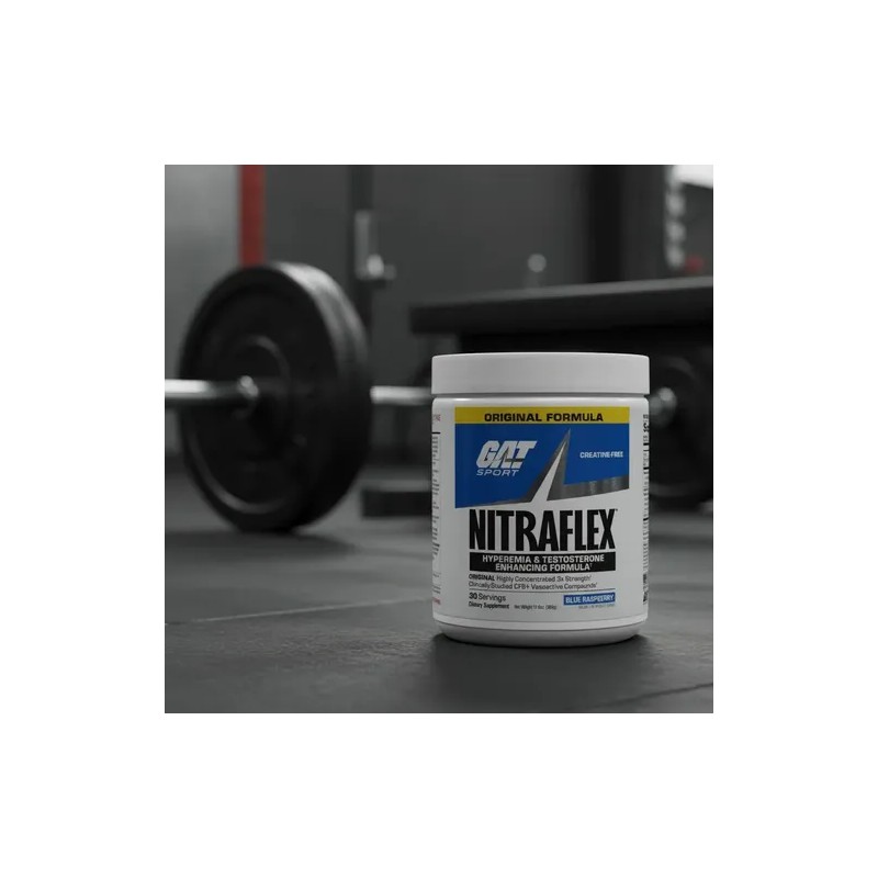 Pre Entreno Gat Nitraflex (30 Servicios) Sabores Sabor Blue Raspberry