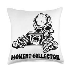 Photographer Lens Aperture Camera Moment Collector Photographer Throw Pillow, 18x18, Multicolor