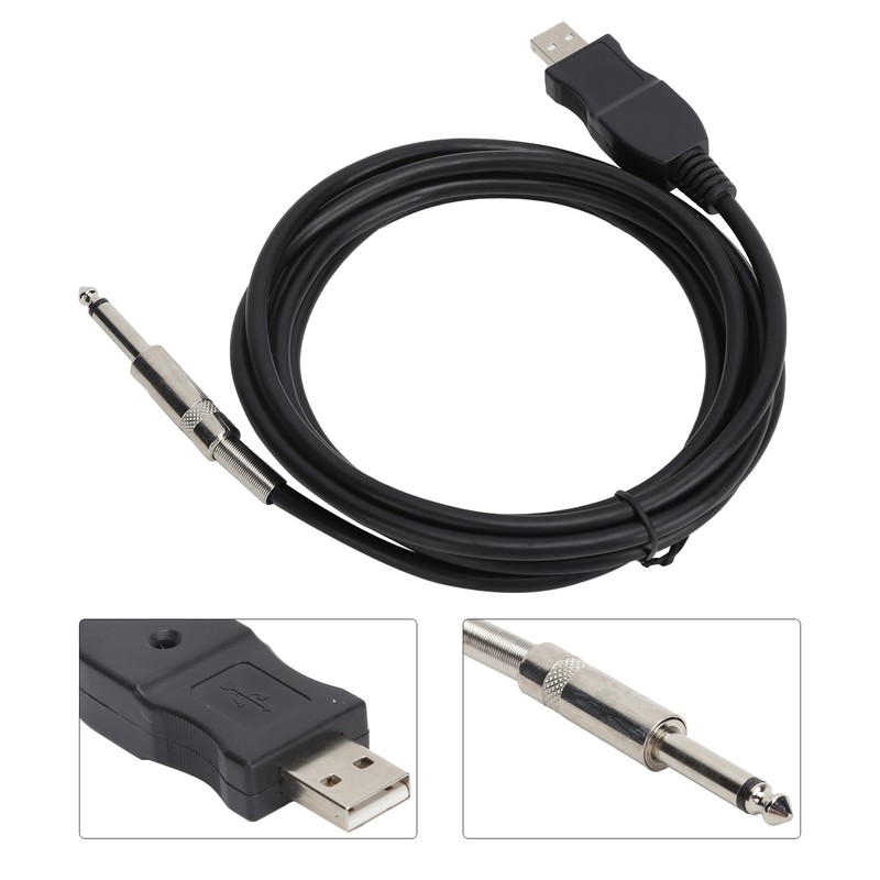 Guitar USB Cable 3 Meters Compatible with The Computer Connection
