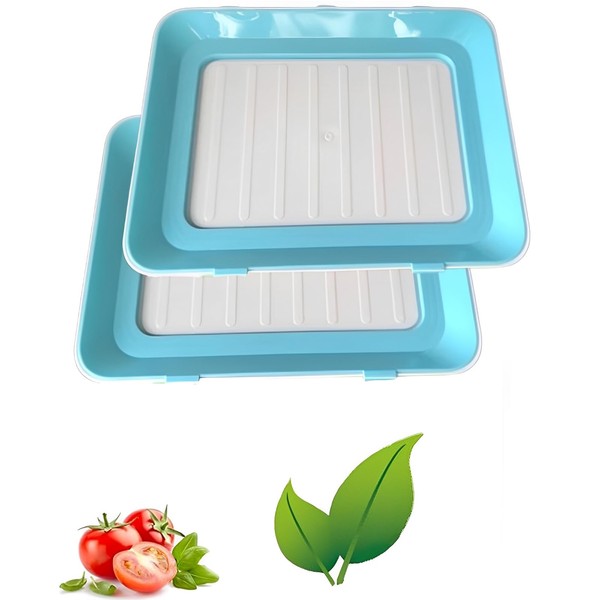 TNDCKP TNDCKP Reusable Food Preservation Trays with Lids, Stackable Food
