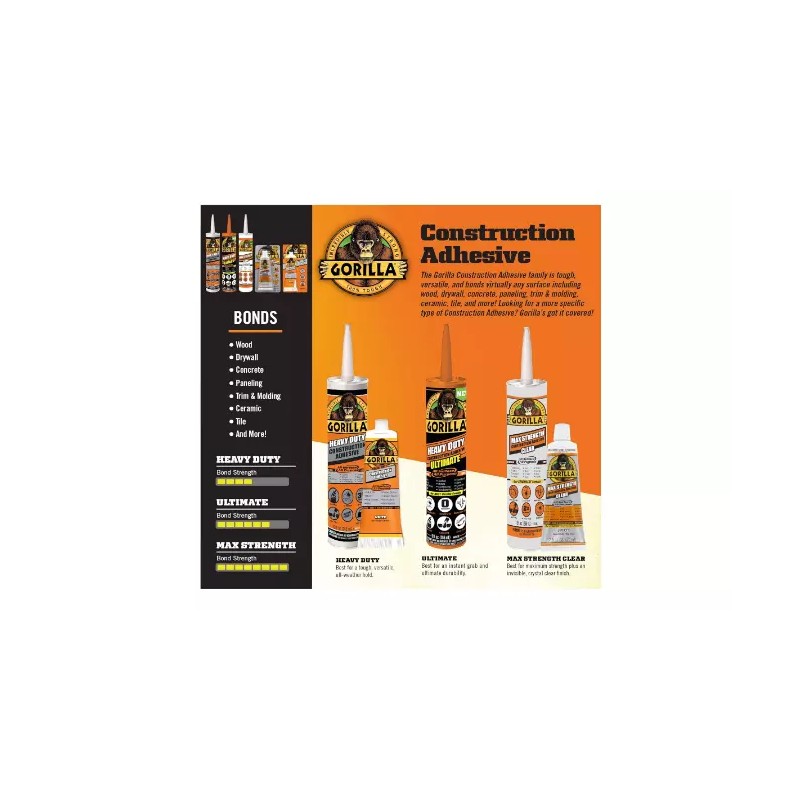 georglasko_8 Clear Construction Adhesive Glue Max Strength Waterproof All Surface