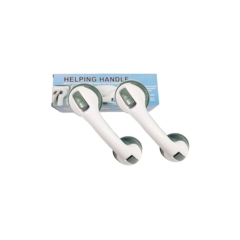 2 Pack Suction Grab Rails for Bathroom, 12 inch Shower
