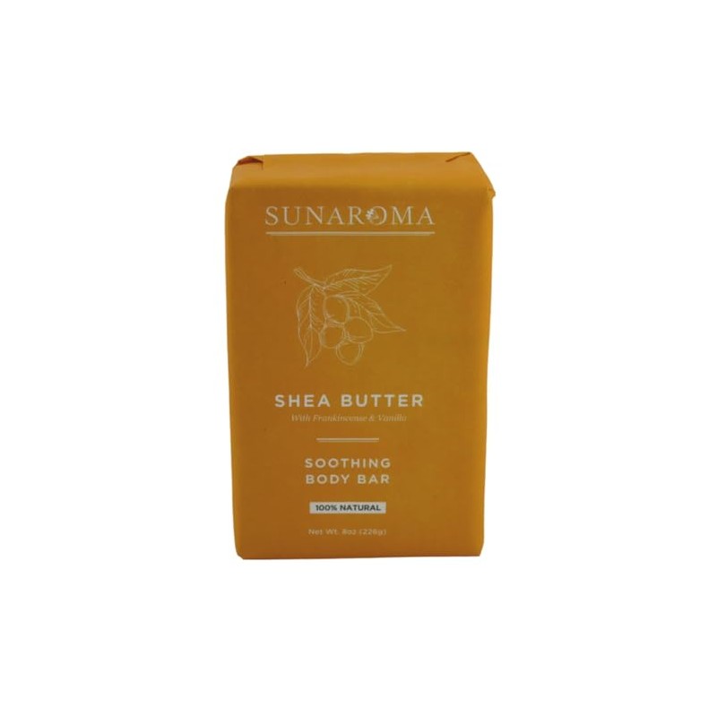 SUNAROMA Soap Bar Shea Butter 8 Oz