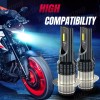 Nartoup 2X Blue 8000K LED Headlight for Yamaha YFZ450 YFZ450R