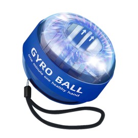 Ezweiji Wrist Gyro Ball, Wrist Training Ball, Wrist Strengthener, Strengthens Wrist Bones and Muscles (Blue (Coloured Light