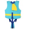 Neoprene Blue Yellow Summer Children Life Jacket Fin Buoyancy Floating