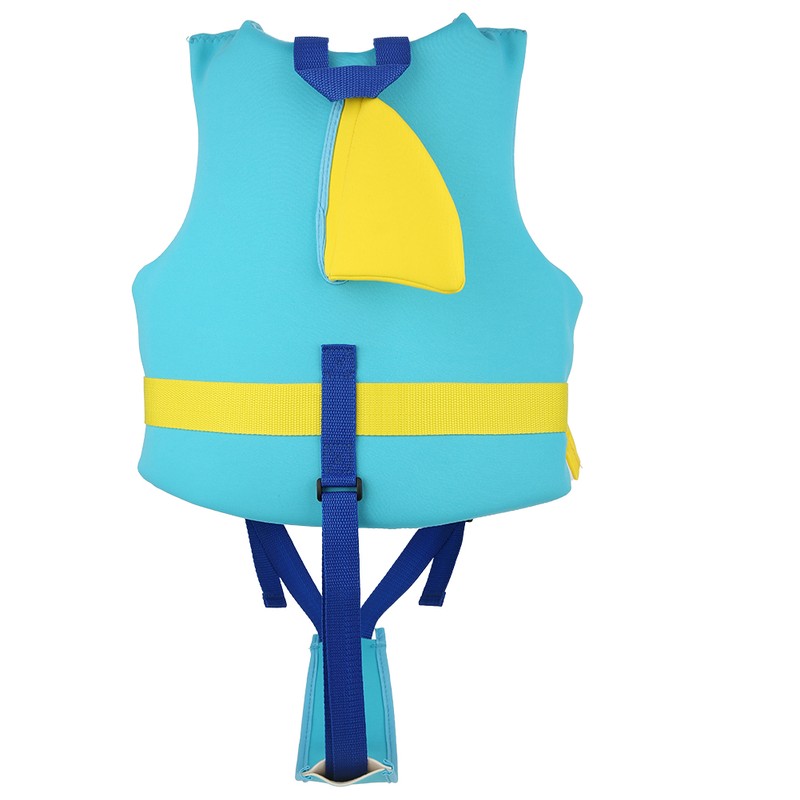 Neoprene Blue Yellow Summer Children Life Jacket Fin Buoyancy Floating