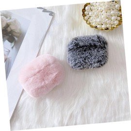 TEHAUX Fluffy Plush Earbuds Protector Cover for Cute Stylish Earphone Case Durable Wear Resistant Design for Teens Unique Idea