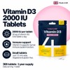 Vitamin D 2000IU Tablets, Vitamin D3 365 Easy to Swallow,