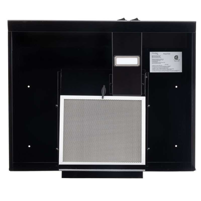 RecPro RV Stove Range Hood Vent | 22" Black |