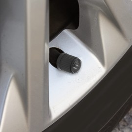 uxcell 50pcs Car Tire Valve Stem Caps Tyre Air Stem Dust Covers 8mm Universal Black for Car Truck Motorcycle