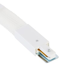 QAZQA - Adjustable coupling for 1-phase rail white - Iconic - Plastic oblong - LED suitable