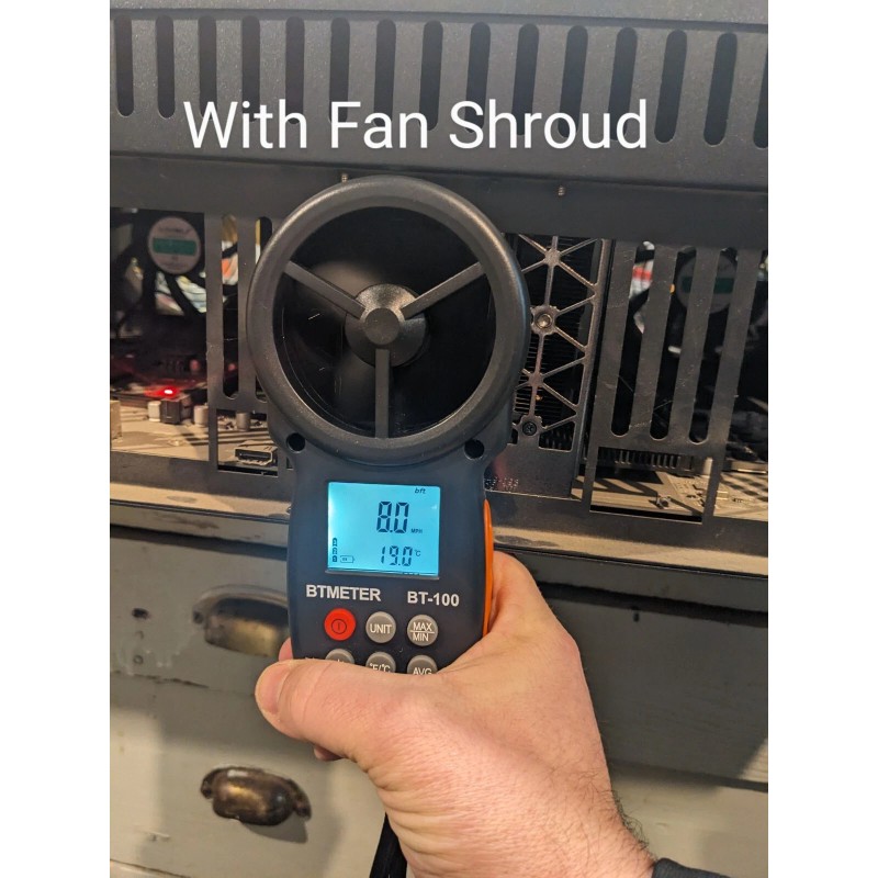 Nvidia CMP100 - 210 Dual Cooling Shroud 120mm fan -