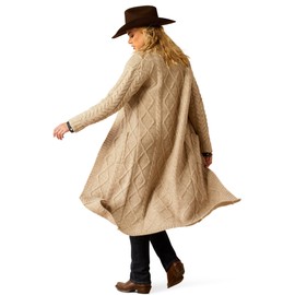 ARIAT Women’s Yellowstone Cozy Fair Cardigan Sweater Oatmeal