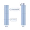 10ml Travel Perfume Atomizer Refillable, Mini Cologne Spray Bottle Empty,