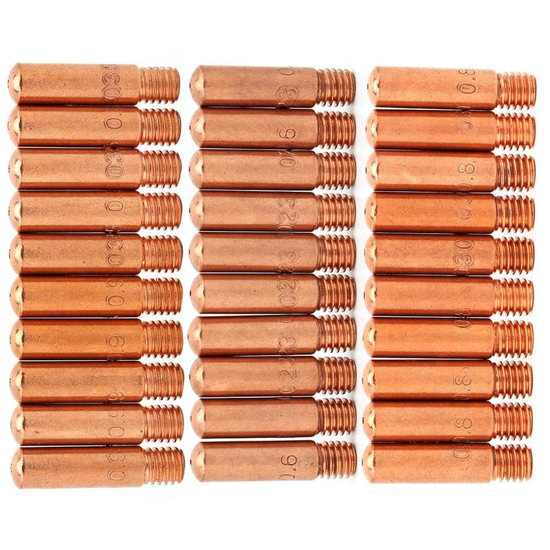 30pcs MIG Welding Tips,11-23 11-30 11-35 Mig Welding Gun Consumables