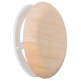 TURvent 5 inch Pine Wood Diffuser - Sauna Vent Cover for Wall and Ceiling - Adjustable Supply Exhaust Air Valve - Wooden Round Ventilation Covers