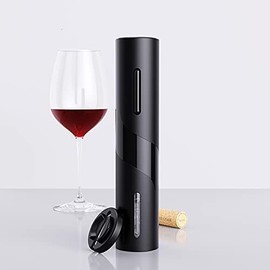 SQUADO Electric Corkscrew, Professional Bottle Opener, Portable with Aluminum Cutter, Electric Bottle Opener with Cutter, Cap, Pourer
