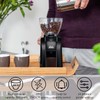 Solis Scala Zero Static Coffee & Espresso Grinder, Black/Black