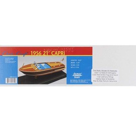 Micro-Mark Dumas 1956 Chris-Craft 21' Capri Laser Classic Models Wooden Boat Kit, 1/24 Scale