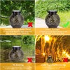 GolWof Solar Lantern Outdoor, LED Solar Light, Waterproof Decorative, Bronze,
