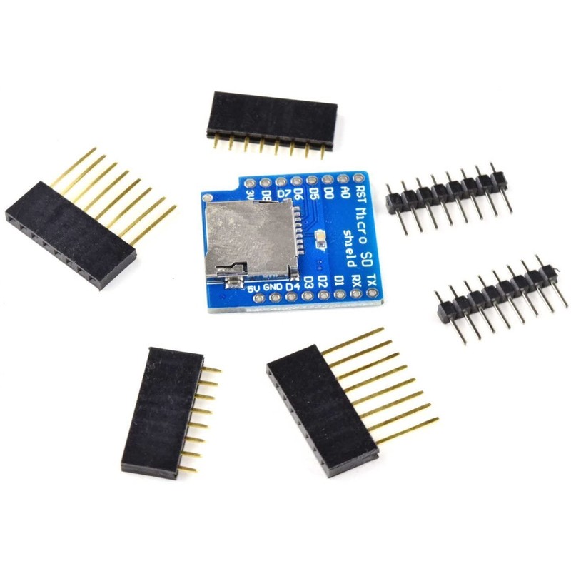 CANADUINO® 3 x WEMOS D1 Mini Micro-SD Card Shield