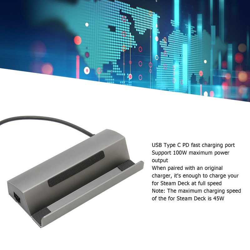 USB C Docking Station 4K 60Hz 3 USB Ports 100W