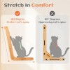 CA&T Large Sisal Cat Scratcher - Vertical L-Shaped Wooden Cat