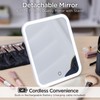 iHome Travel Makeup Bag with LED Mirror, Makeup Organizer with