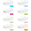 Carperipher 8 Pcs Colorful Plastic Classroom Storage Baskets 15" X