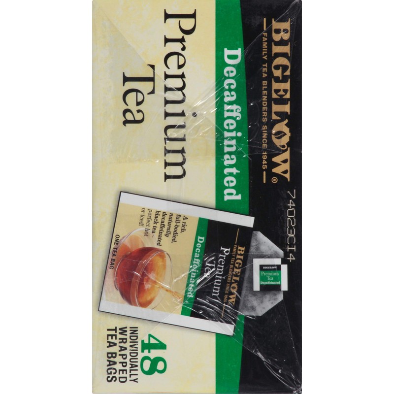 Bigelow 48 Count Premium Decaffeinated Blend Black Tea, Contains 48