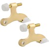 Bright Brass Hinge Pin Door Stopper with Rubber Bumper –