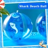 Jexine 24 Pcs 11 Inch Shark Inflatable Beach Balls for